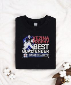 Official Connor Hellebuyck Winnipeg Jets 2024 Vezina Trophy Winner T Shirt