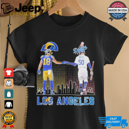 Official Cooper Kupp Los Angeles Rams X Mookie Betts Los Angeles Dodgers Shirt