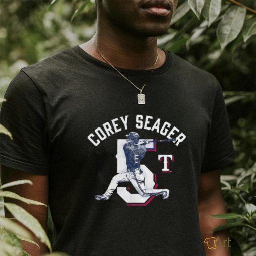 Official Corey Seager Texas Rangers Player Swing T Shirt