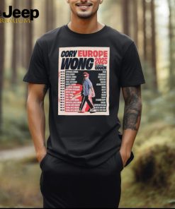 Official Cory Wong Shows Europe Tour 2025 Poster Shirt