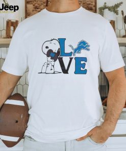 Official Cute Snoopy Love Detroit Lions 2024 T shirt