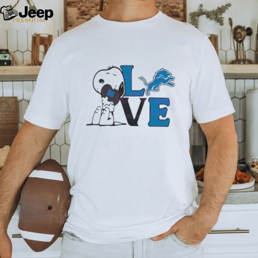 Official Cute Snoopy Love Detroit Lions 2024 T shirt