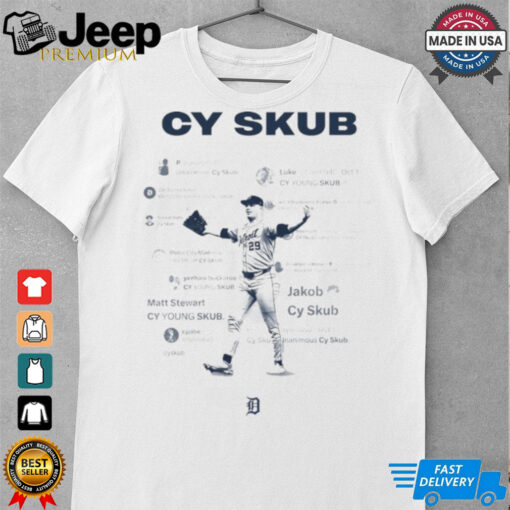 Official Cy Skub Tarik Skubal Detroit Tigers Shirt