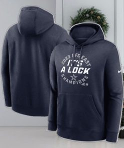 Official Dallas Cowboys Nike Navy 2023 Nfc East Division Champions Locker Room Trophy Collection Club Pullover Hoodie