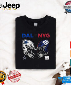 Official Dallas Cowboys vs New York Giants NFL Week 4 2024 Helmet Matchup Shirt