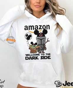 Official Darth Vader and Baby Yoda Mickey Mouse Amazon Welcome To The Dark Side shirt