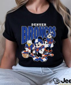 Official Denver Broncos Mickey Donald Duck And Goofy Football Team 2024 T shirt