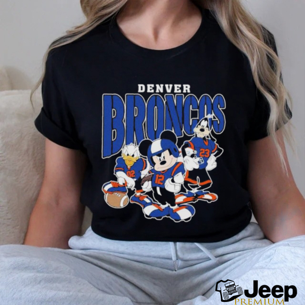 Official Denver Broncos Mickey Donald Duck And Goofy Football Team 2024 T shirt