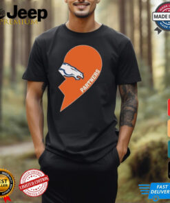 Official Denver Broncos Partners Half Heart Shirt