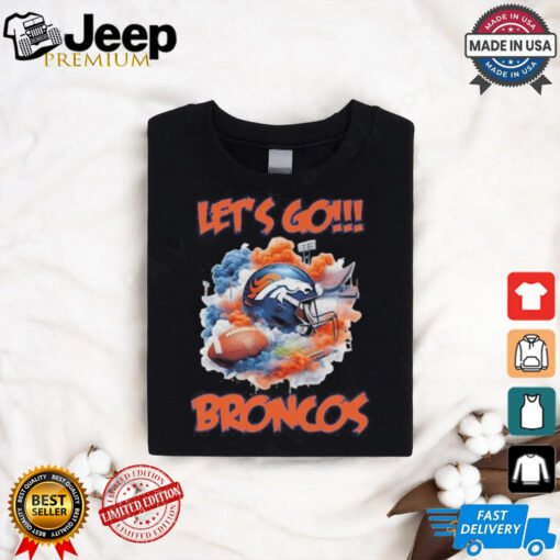 Official Denver Broncos Vintage Helmet Let’s Go Broncos shirt