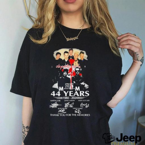 Official Depeche Mode World Tour 2024 44 Years 1980 2024 Thank You For The Memories Shirt