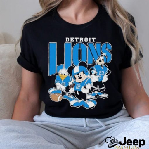 Official Detroit Lions Mickey Donald Duck And Goofy Football Team 2024 T shirt