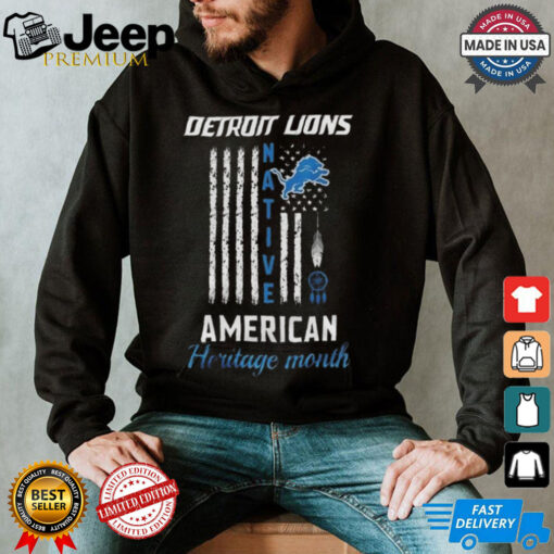 Official Detroit Lions Native American Heritage Month USA Flag 2024 Shirt