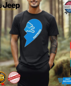 Official Detroit Lions Partners Half Heart Shirt