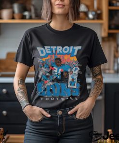 Official Detroit Lions Shop Smplfd Barry Sanders Black Detroit Lions Tshirt