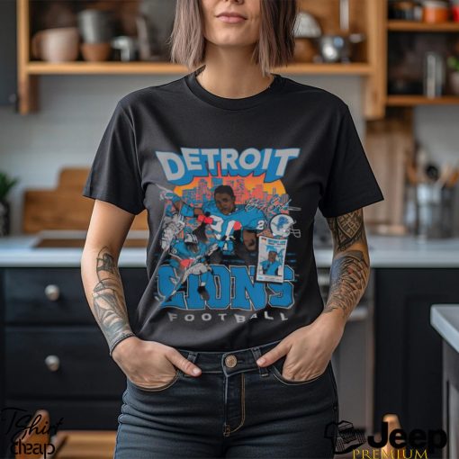 Official Detroit Lions Shop Smplfd Barry Sanders Black Detroit Lions Tshirt