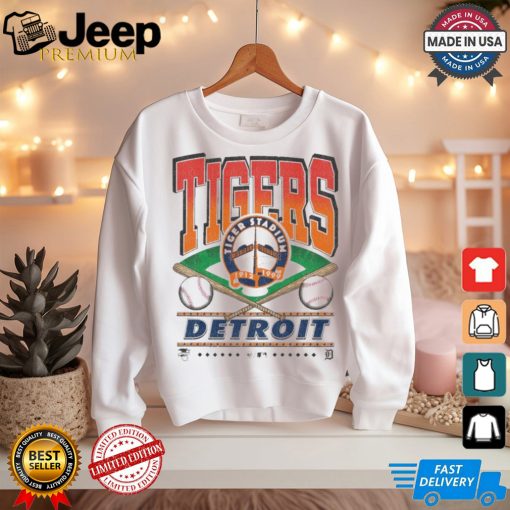 Official Detroit Tigers Cooperstown White Straight Shot 47 Franklin Fashion Shirt