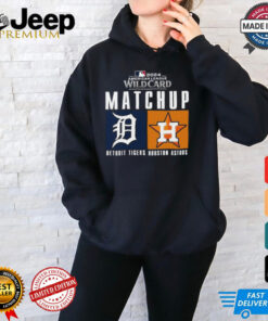 Official Detroit Tigers vs. Houston Astros 2024 MLB AL Wild Card Matchup T Shirt