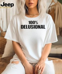 Official Diabolical Pee Wearing 100% Delusional Shirt