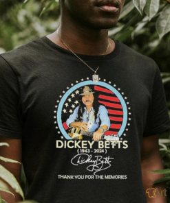 Official Dickey Betts 1943 2024 Signature Thank You For The Memories Shirt