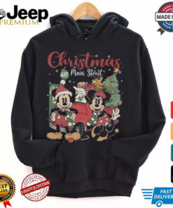 Official Disney Mickey And Mickey Minnie Christmas On Main Street Shirt