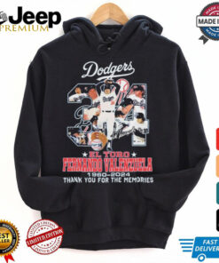 Official Dodgers El Toro Fernando Valenzuela 1960 2024 Signature Shirt