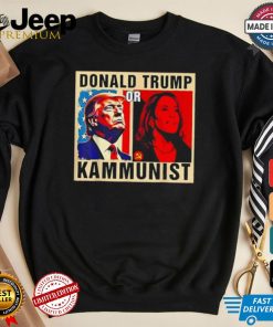 Official Donald Trump or kammunist 2024 president election Kamala T shirt