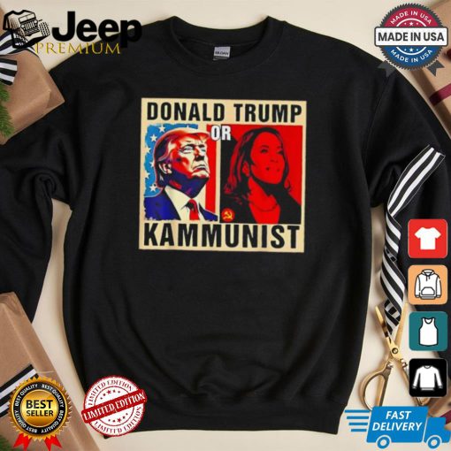 Official Donald Trump or kammunist 2024 president election Kamala T shirt