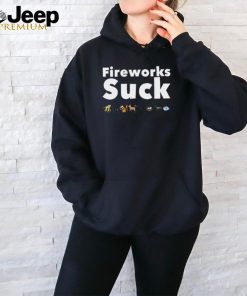 Official Dr. Karen Becker Planet Paws Media Fireworks Suck 2024 T shirt