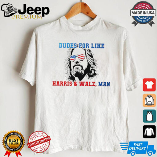 Official Dudes for like Harris Walz man paint shirt