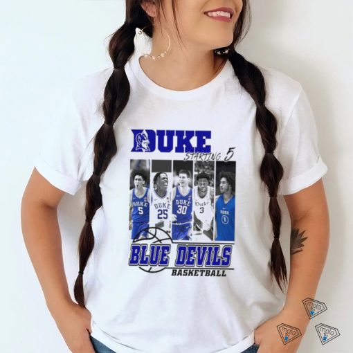 Official Duke Blue Devils Basketball Starting 5 shirt