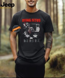 Official Dying Fetus 2024 European Tour Fall Poster shirt