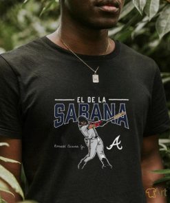 Official El De La Sabana Ronald Acuña Jr. Atlanta Braves Player Swing T Shirt