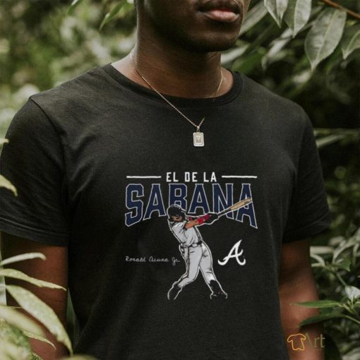 Official El De La Sabana Ronald Acuña Jr. Atlanta Braves Player Swing T Shirt