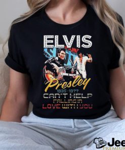 Official Elvis Presley 1935 1977 Can’t Help Falling In Love With You Signature Shirt