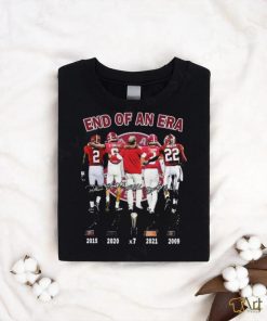 Official End Of An Era Alabama Crimson Tide Football Signatures Shirt