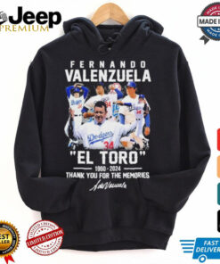 Official Fernando Valenzuela “EL TORO” 1960 2024 Thank You For The Memories 2D T Shirt