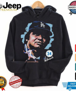 Official Fernando Valenzuela Los Angeles Dodgers Portrait Shirt