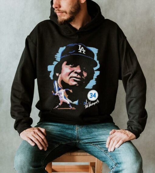 Official Fernando Valenzuela Los Angeles Dodgers Portrait Shirt