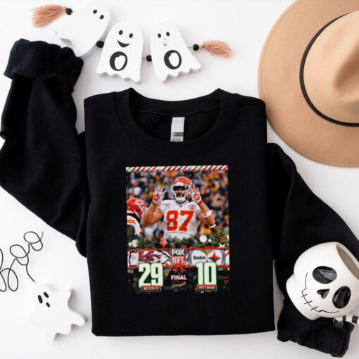 Official Final Kansas City Chiefs Vs Pittsburgh Steelers 29 – 10 Score on Christmas Day FOX Sports Poster t shirt