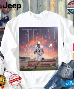 Official Final Penn State Nittany Lions 28 – 13 Wisconsin Badgers The Jumping Around Has Ceased Poster t shirt