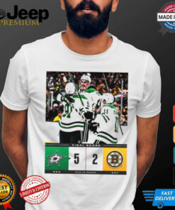 Official Final Score Dallas Stars 5 – 2 Boston Bruins NHL 2024 25 Season Poster t shirt