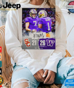 Official Final USC Trojans vs. Washington Huskies 21 26 A B1G Dawg Dub Poster t shirt