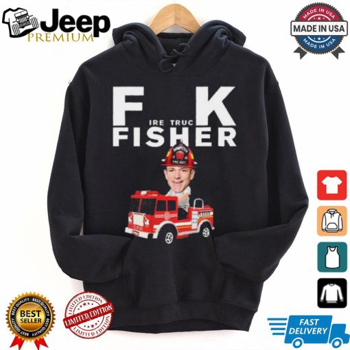 Official Fire Truck Fisher Dumpster Fire Dept Rickey Henderson t shirt