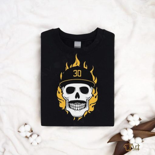 Official Flaming Pirate Skull Baseball MLB Shirt