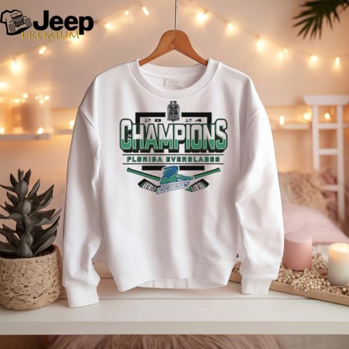 Official Florida Everblades Hockey 2024 Kelly Cup Champions Shirt