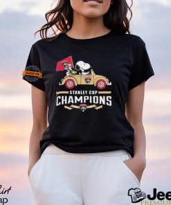 Official Florida Panthers Snoopy and Woodstock Driving Car The Stanley Cup Champions 2024 shirt