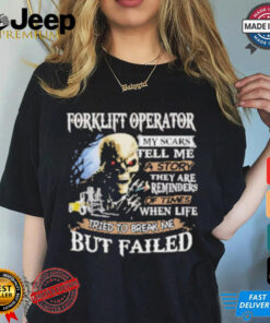 Official Forklift Operator Skull T Shirt