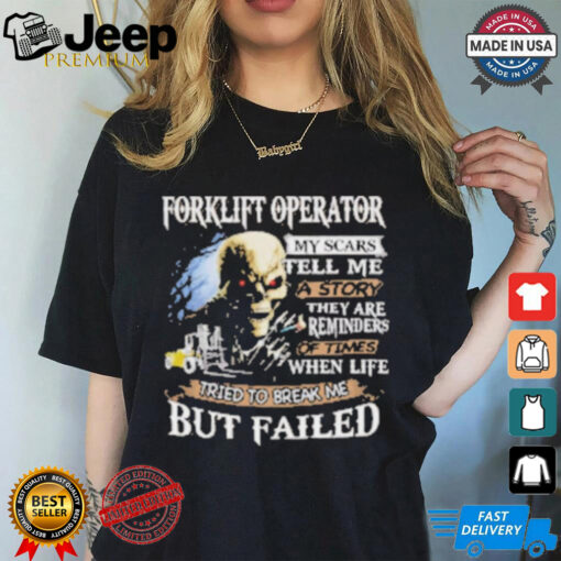 Official Forklift Operator Skull T Shirt