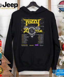 Official Fozzy Plots 25th Anniversary Tour Shirt